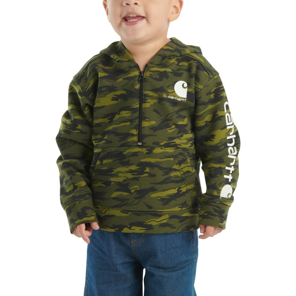 Carhartt Kid's CA6273 Long-Sleeve Half-Zip Sweatshirt - Boys